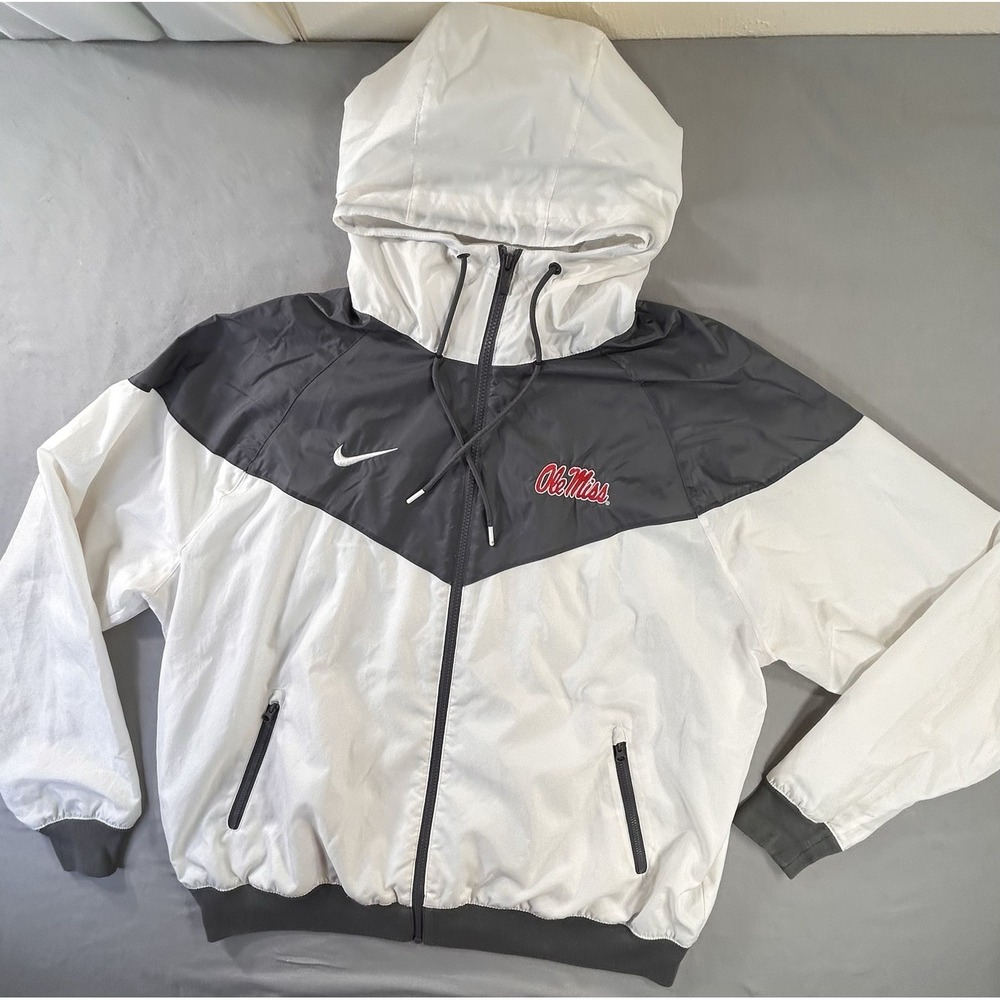 Nike Windrunner‎ Raglan Full-Zip Hoodie Jacket Ole Miss Rebels Men's Large NCAA